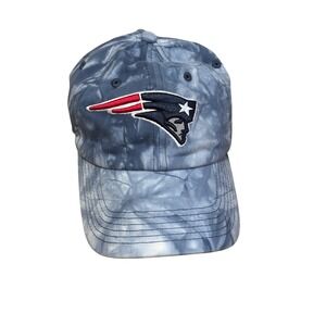NFL New England Patriots Hat Cap‎ Womens Blue Tie Dye Adjustable Baseball